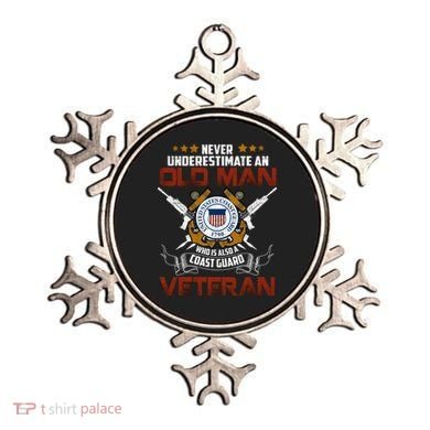 Coast Guard Veteran Never Underestimate Veteran's Day Ornament