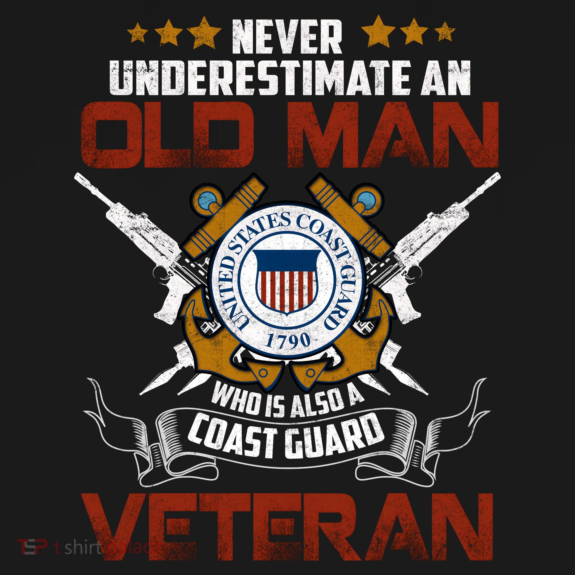 Coast Guard Veteran Never Underestimate Veteran's Day Women's Tank Top