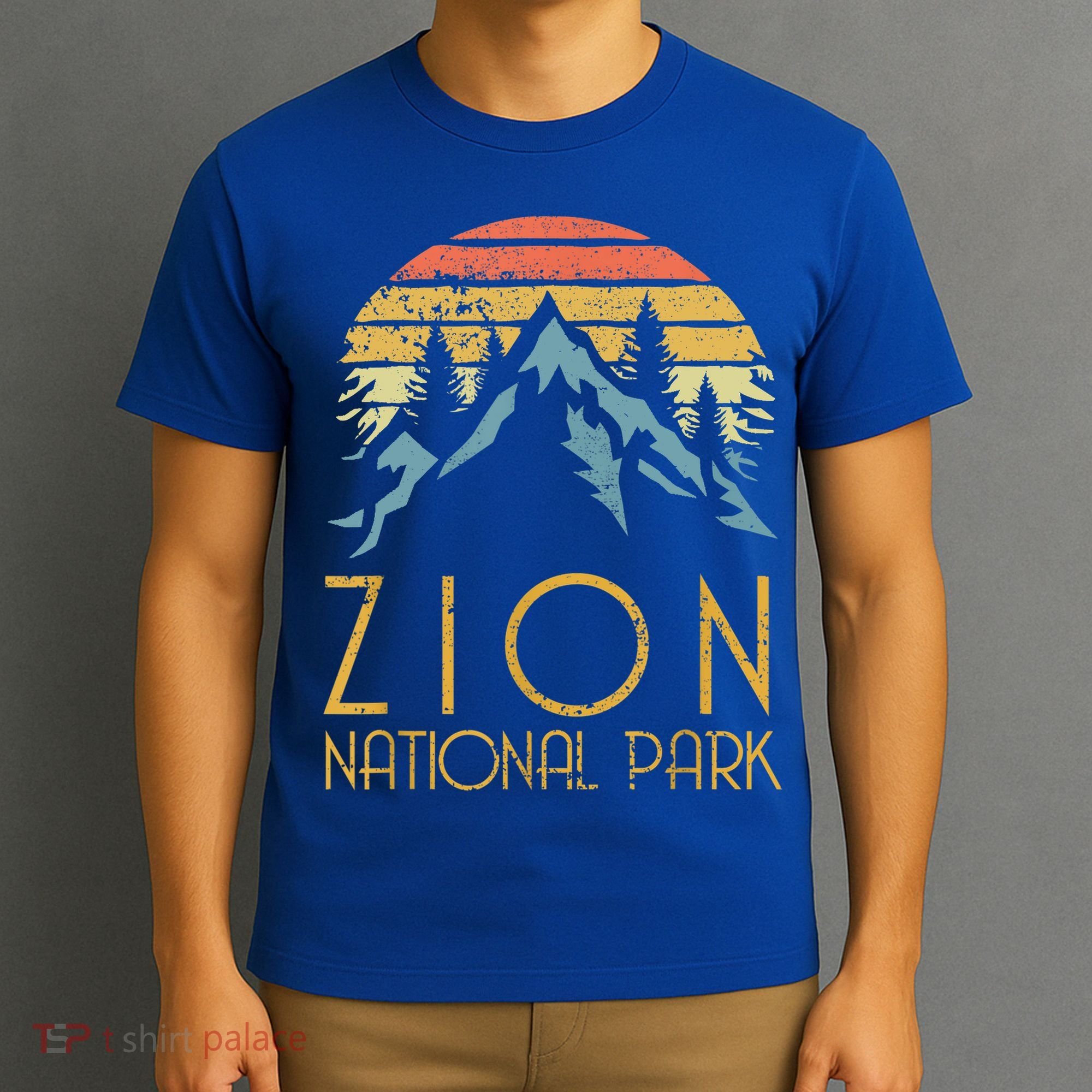 Cool Gift Vintage Retro Zion National Park Utah Gift T-Shirt