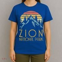 Cool Gift Vintage Retro Zion National Park Utah Gift T-Shirt thumb 4