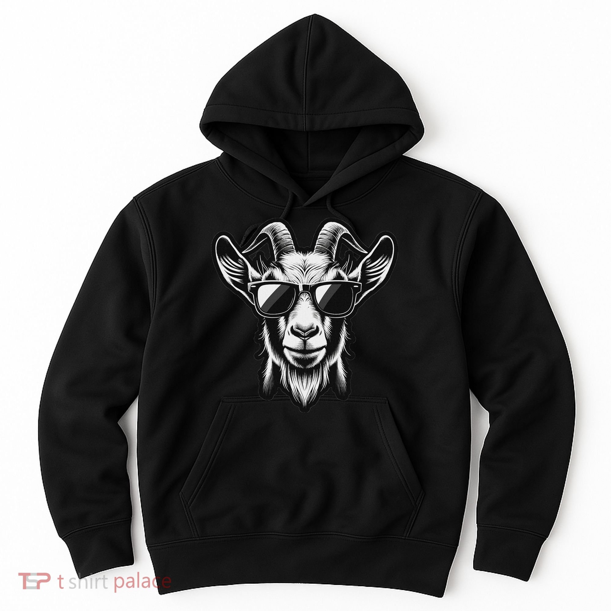 Cool Goat With Sunglasses Hoodie