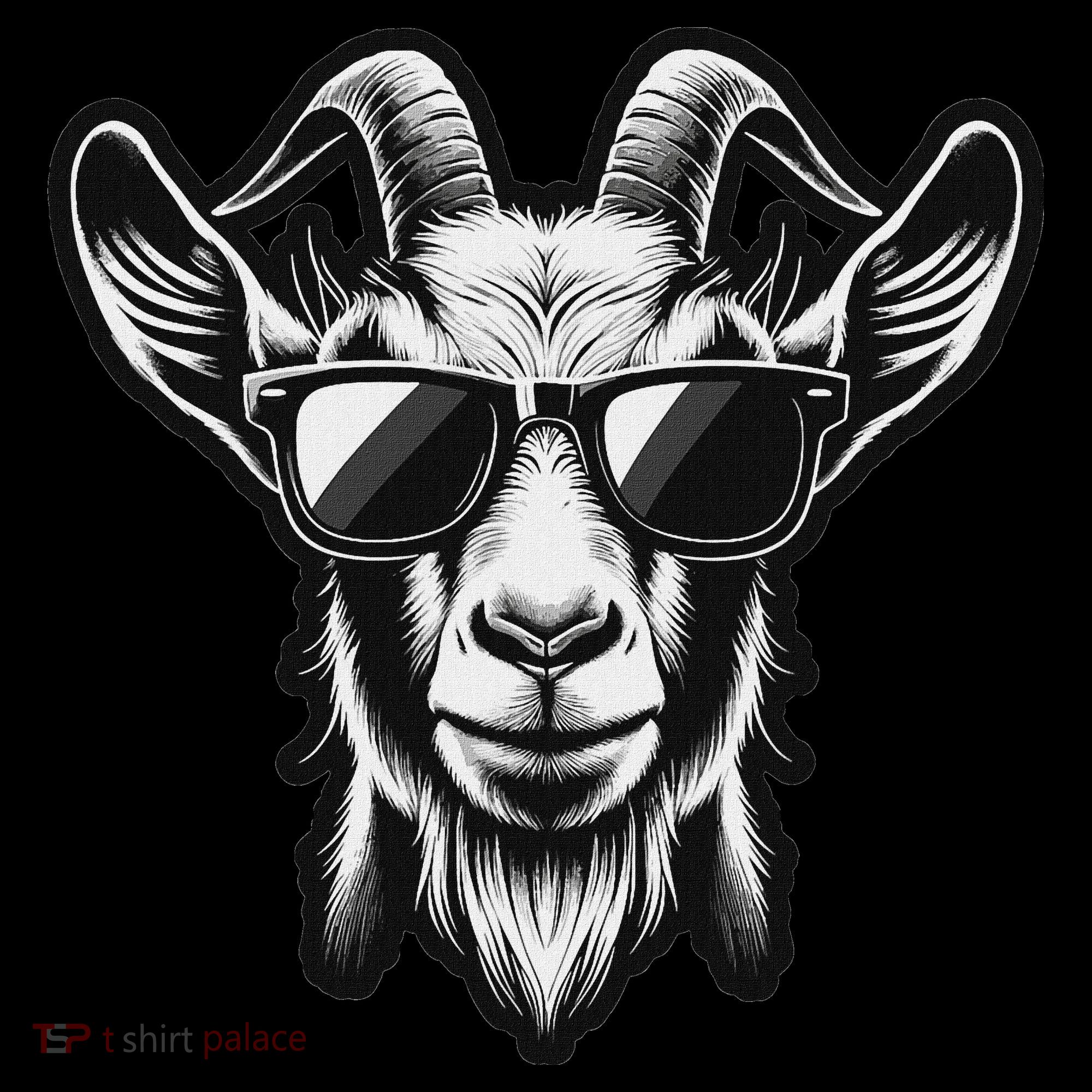 Cool Goat With Sunglasses Hoodie