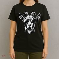 Cool Goat With Sunglasses T-Shirt thumb 4