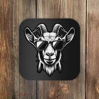 Cool Goat With Sunglasses Coaster thumb 0