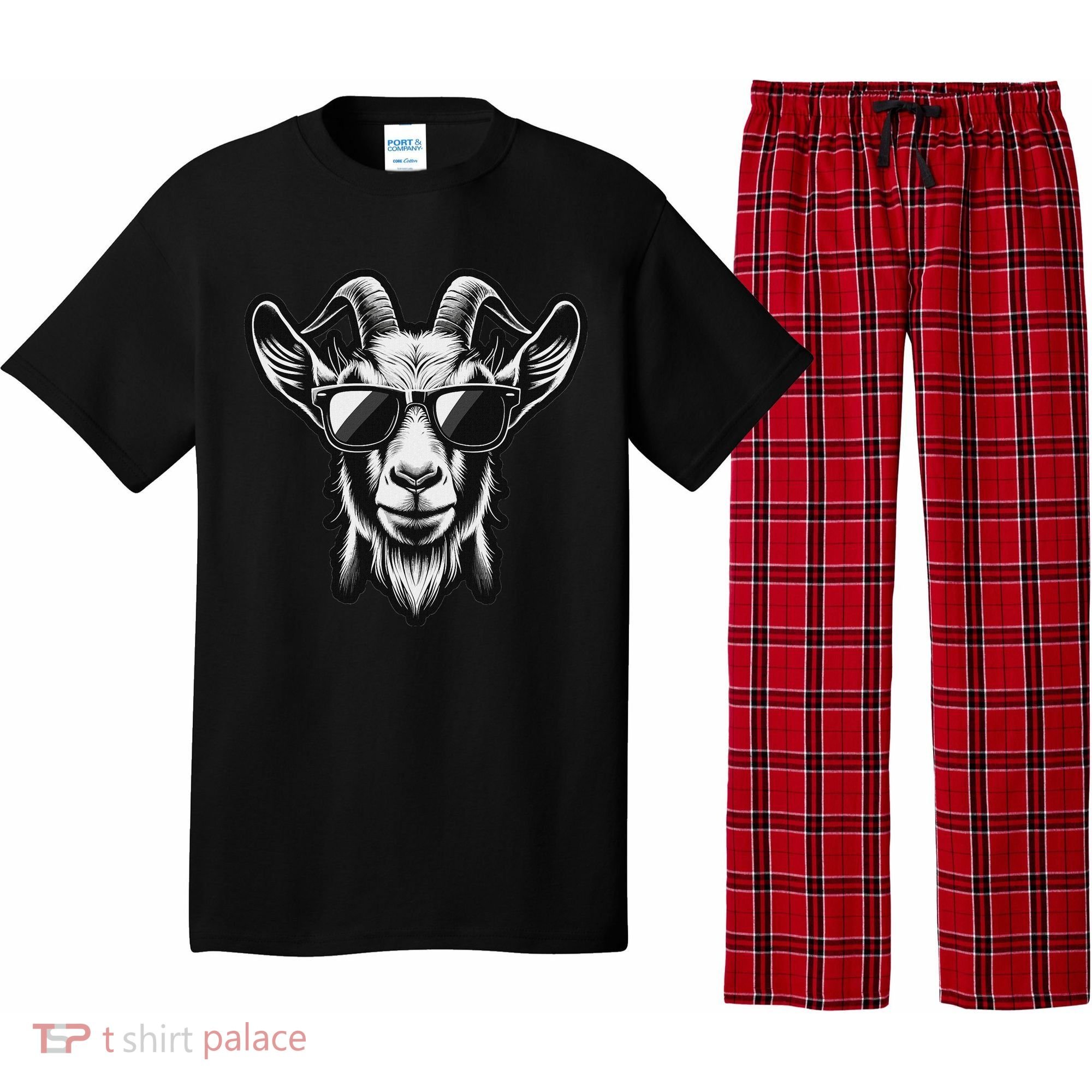 Cool Goat With Sunglasses Pajama Set