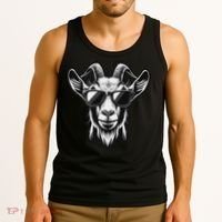 Cool Goat With Sunglasses Tank Top thumb 3