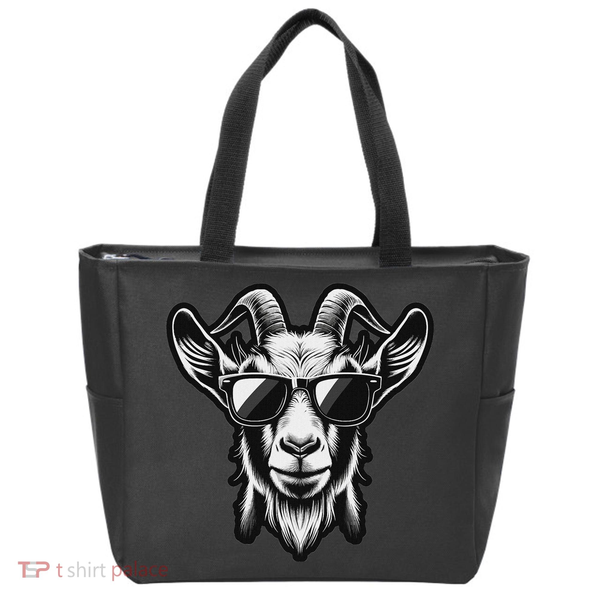 Cool Goat With Sunglasses Tote Bag