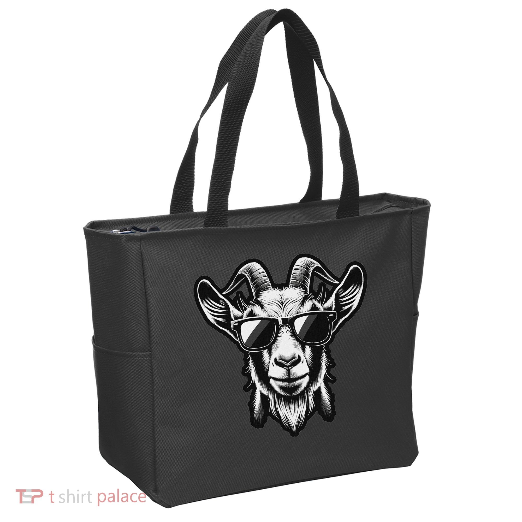 Cool Goat With Sunglasses Tote Bag