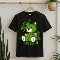 Chlorophyll Green White Color Match T-Shirt thumb 2