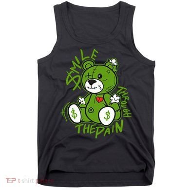 Chlorophyll Green White Color Match Tank Top