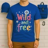 cute gift Wild and Free Dandelion Flowers Wildflower Dandelion Rainbow  T-Shirt thumb 6