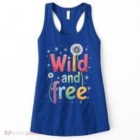 cute gift Wild and Free Dandelion Flowers Wildflower Dandelion Rainbow  Women's Tank Top thumb 0