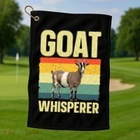 Cool Goat Whisperer Golf Towel thumb 1