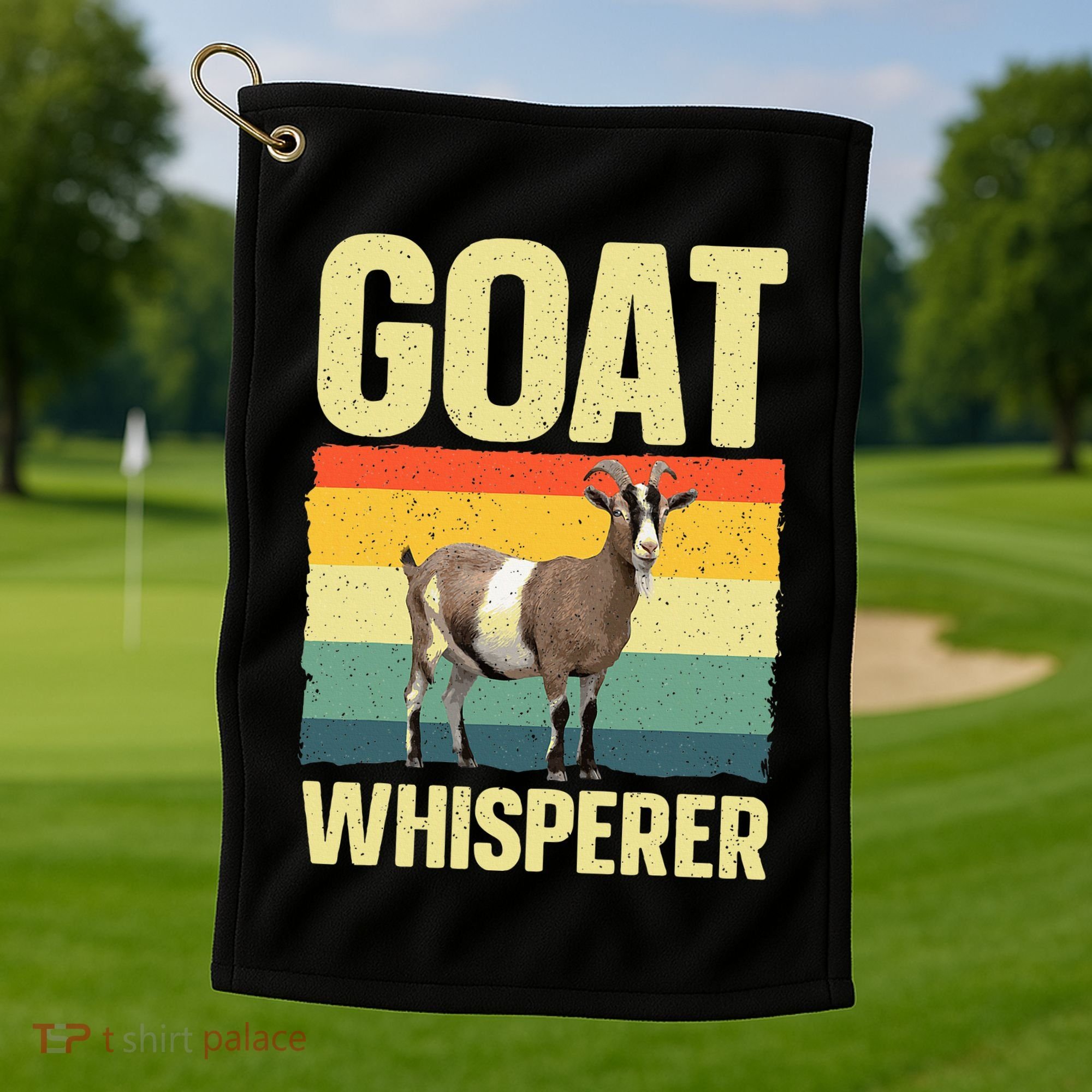 Cool Goat Whisperer Golf Towel