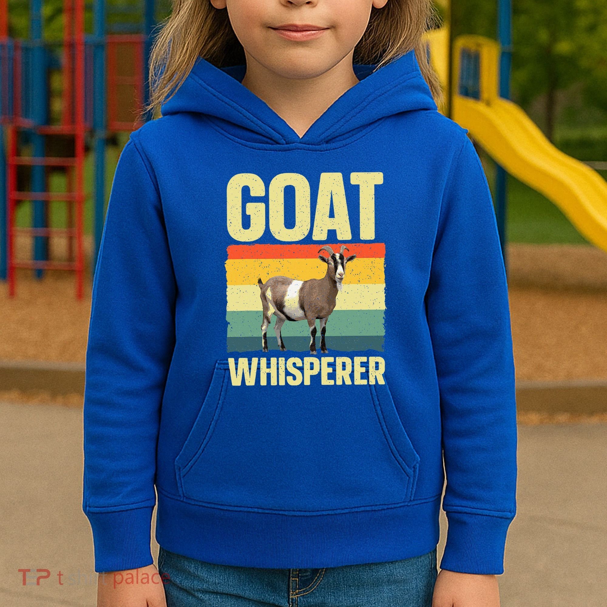 Cool Goat Whisperer Kids Hoodie