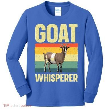 Cool Goat Whisperer Kids Long Sleeve Shirt