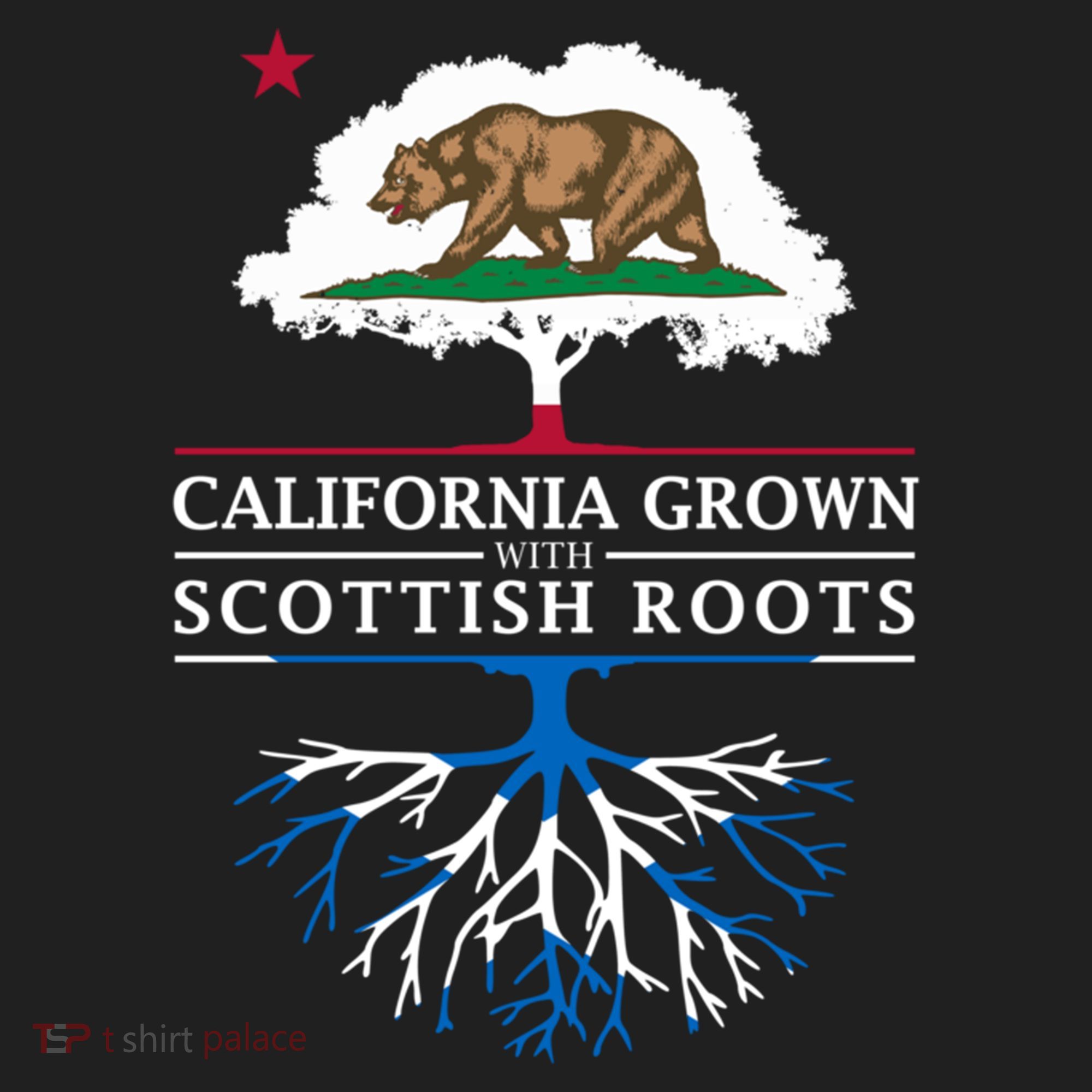 California Grown With Scottish Roots Funny Gift Scotland Gift Beanie