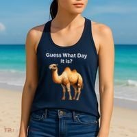 Camel Guess What Day It Is Wednesday Hump Day Camel  Women's Tank Top thumb 2