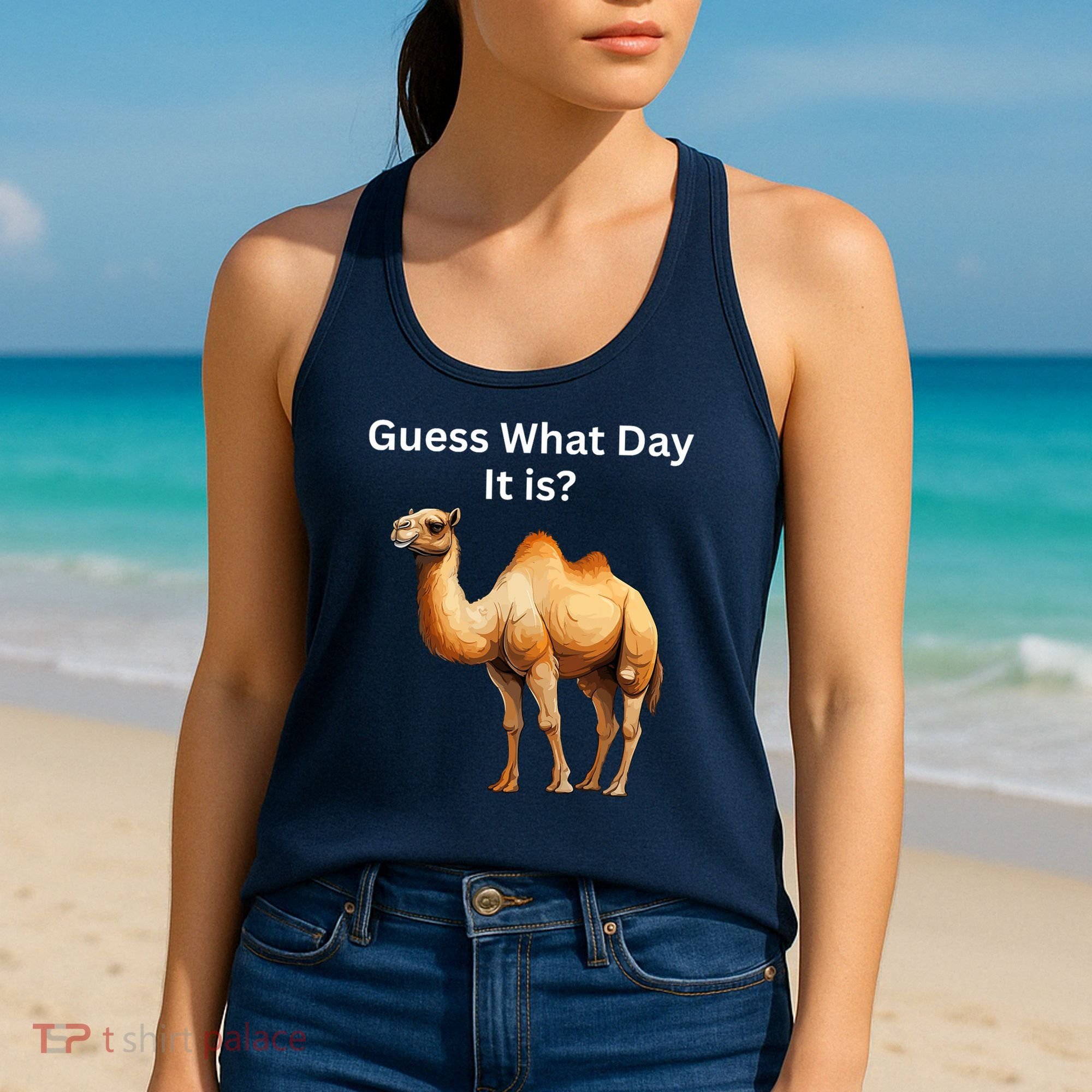 Camel Guess What Day It Is Wednesday Hump Day Camel  Women's Tank Top