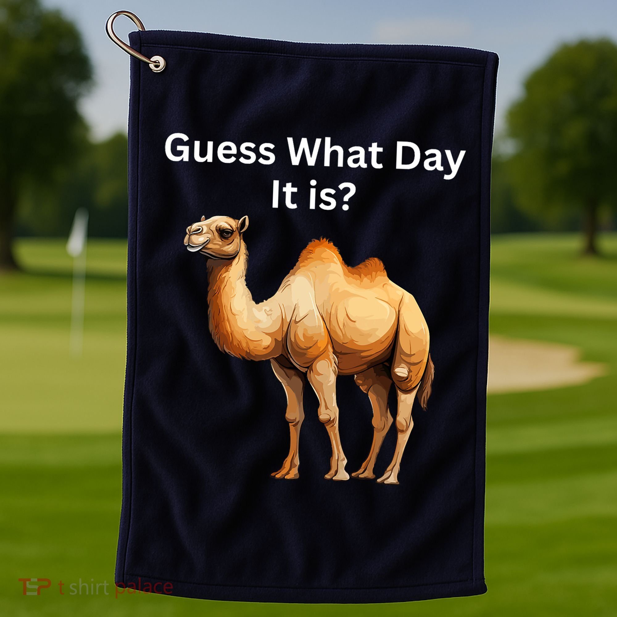 Camel Guess What Day It Is Wednesday Hump Day Camel  Golf Towel