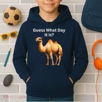 Camel Guess What Day It Is Wednesday Hump Day Camel  Kids Hoodie thumb 2