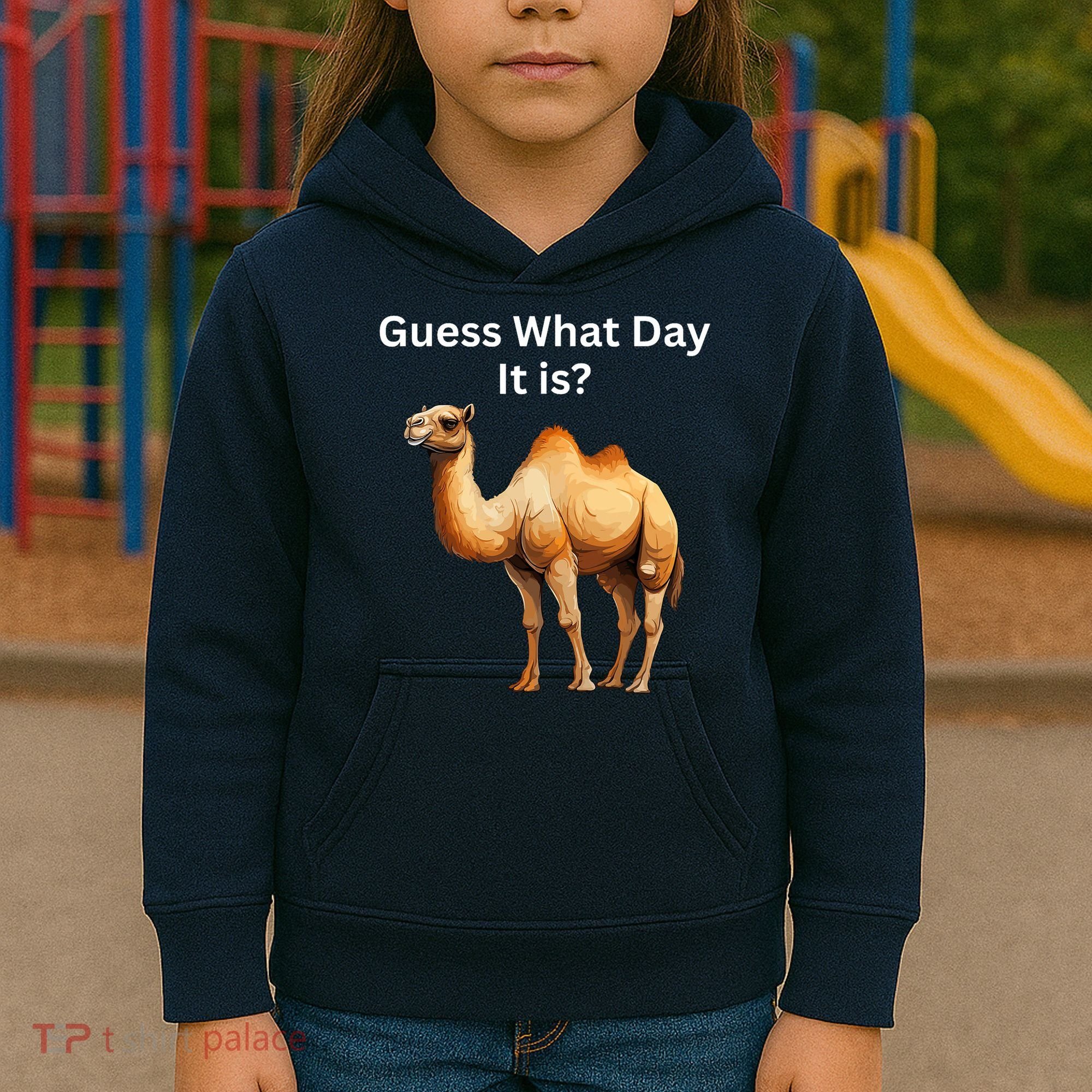 Camel Guess What Day It Is Wednesday Hump Day Camel  Kids Hoodie