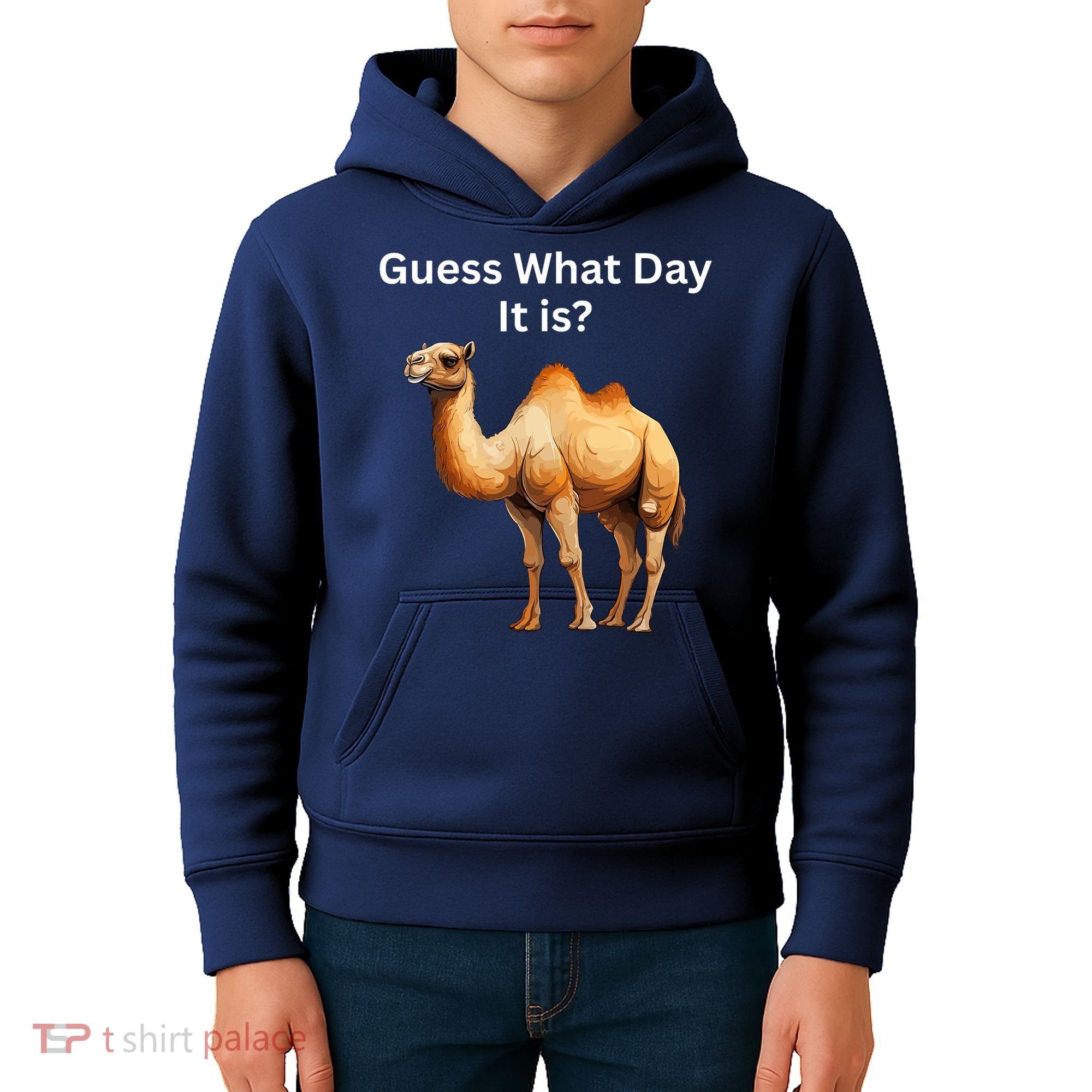 Camel Guess What Day It Is Wednesday Hump Day Camel  Kids Hoodie