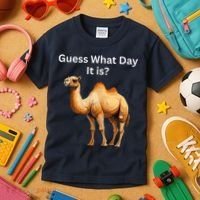 Camel Guess What Day It Is Wednesday Hump Day Camel  Kids T-Shirt thumb 3