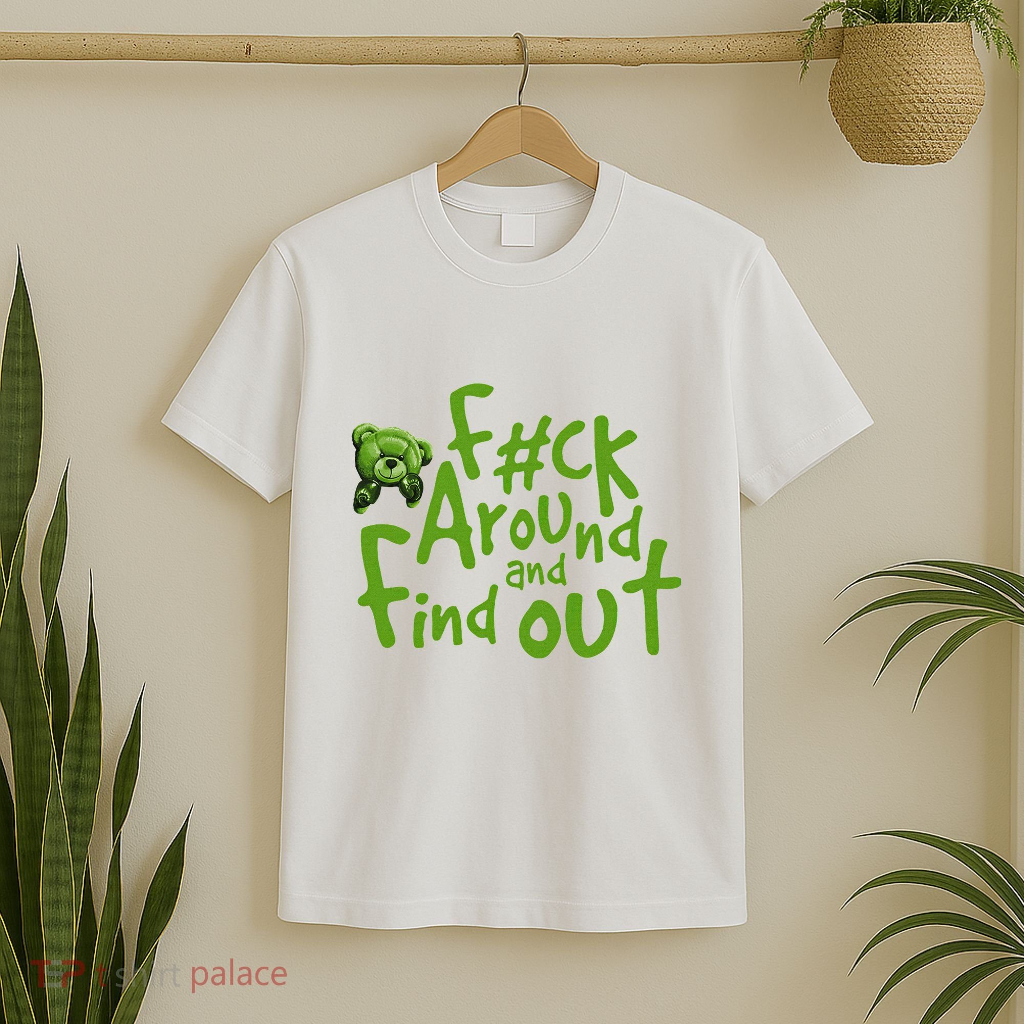 Chlorophyll Green White Color Match T-Shirt