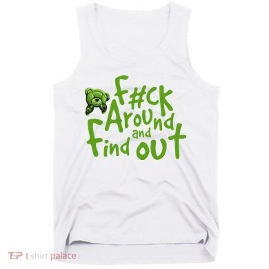 Chlorophyll Green White Color Match Tank Top
