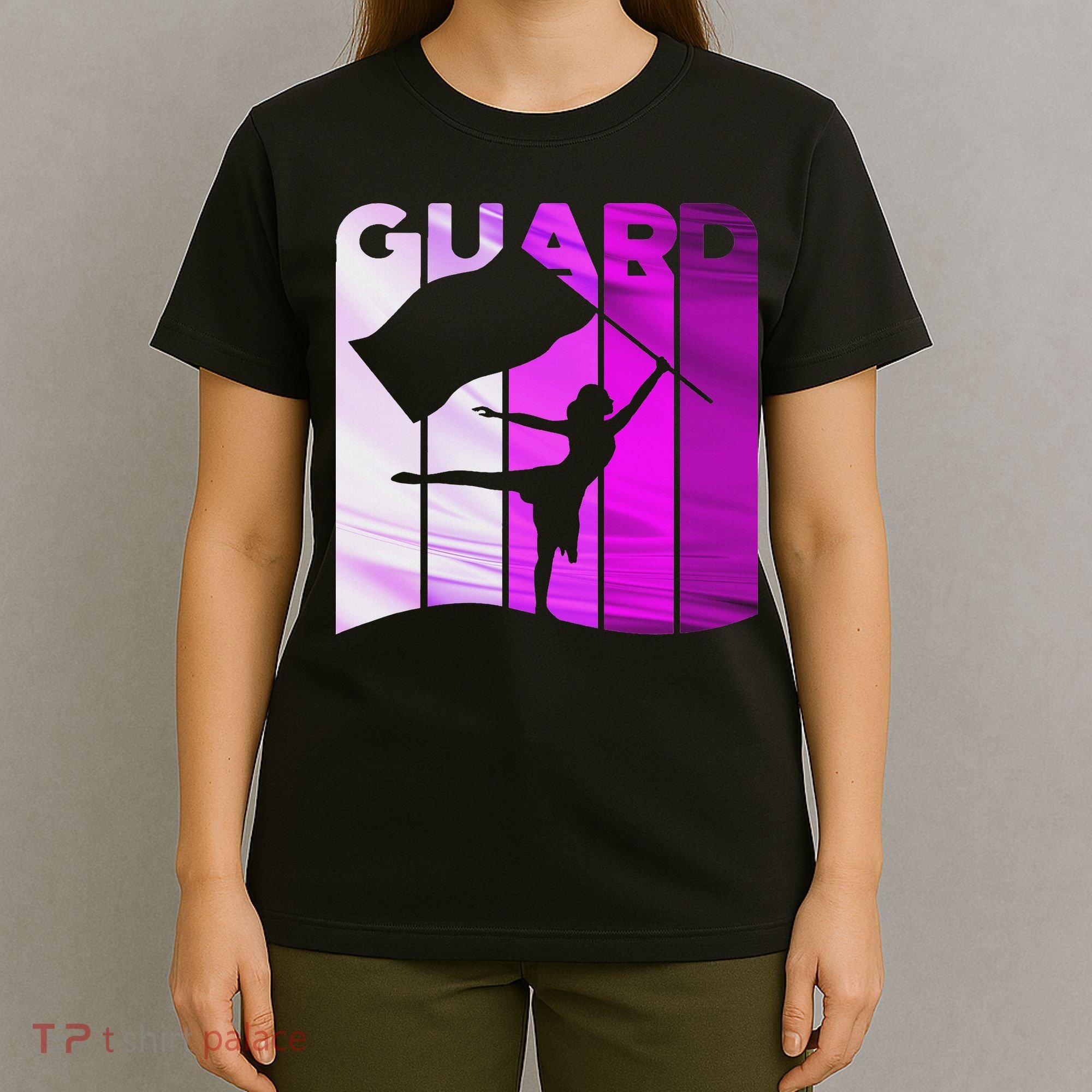 Color Guard Winter Guard Flag In Purple T-Shirt