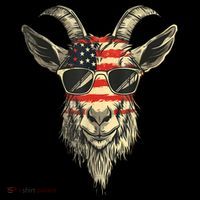 Cool Goat With Sunglasses And Usa Flag Coffee Mug thumb 5