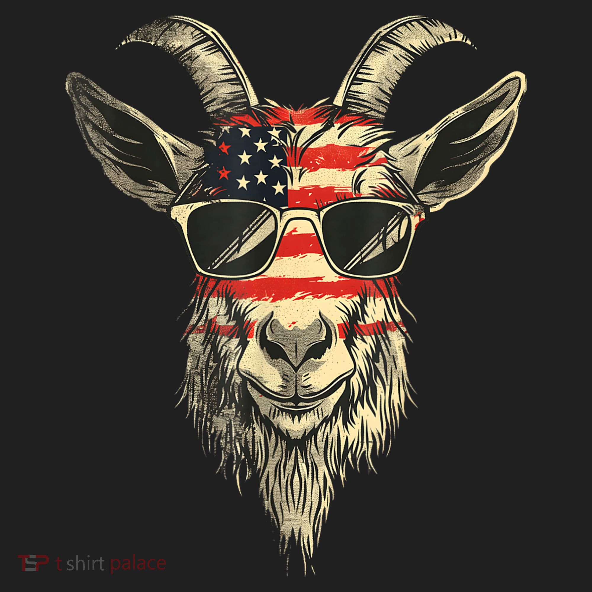 Cool Goat With Sunglasses And Usa Flag Tumbler