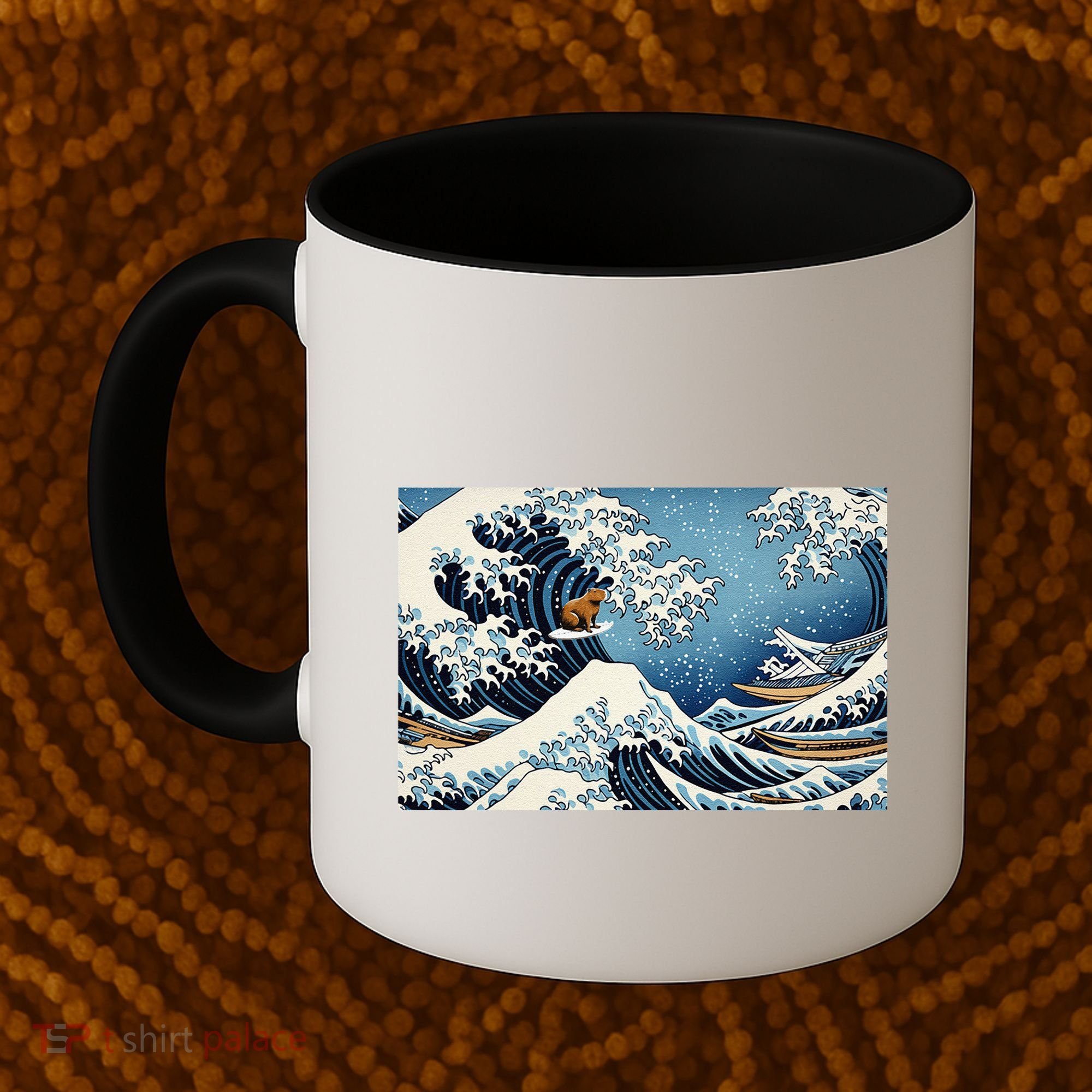 Capybara Great Wave Of Kanagawa Coffee Mug