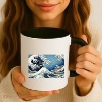 Capybara Great Wave Of Kanagawa Coffee Mug thumb 3