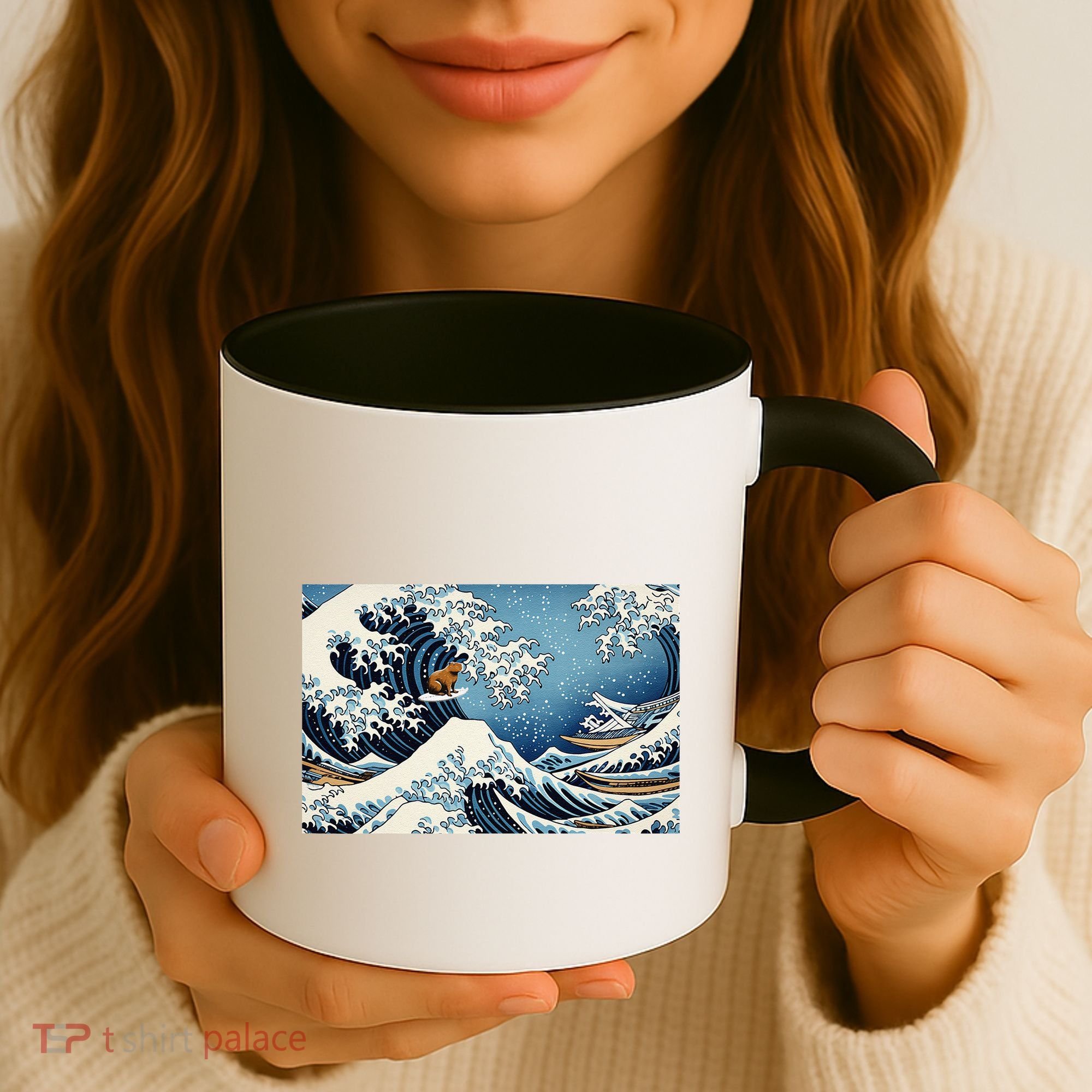 Capybara Great Wave Of Kanagawa Coffee Mug