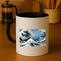 Capybara Great Wave Of Kanagawa Coffee Mug thumb 4