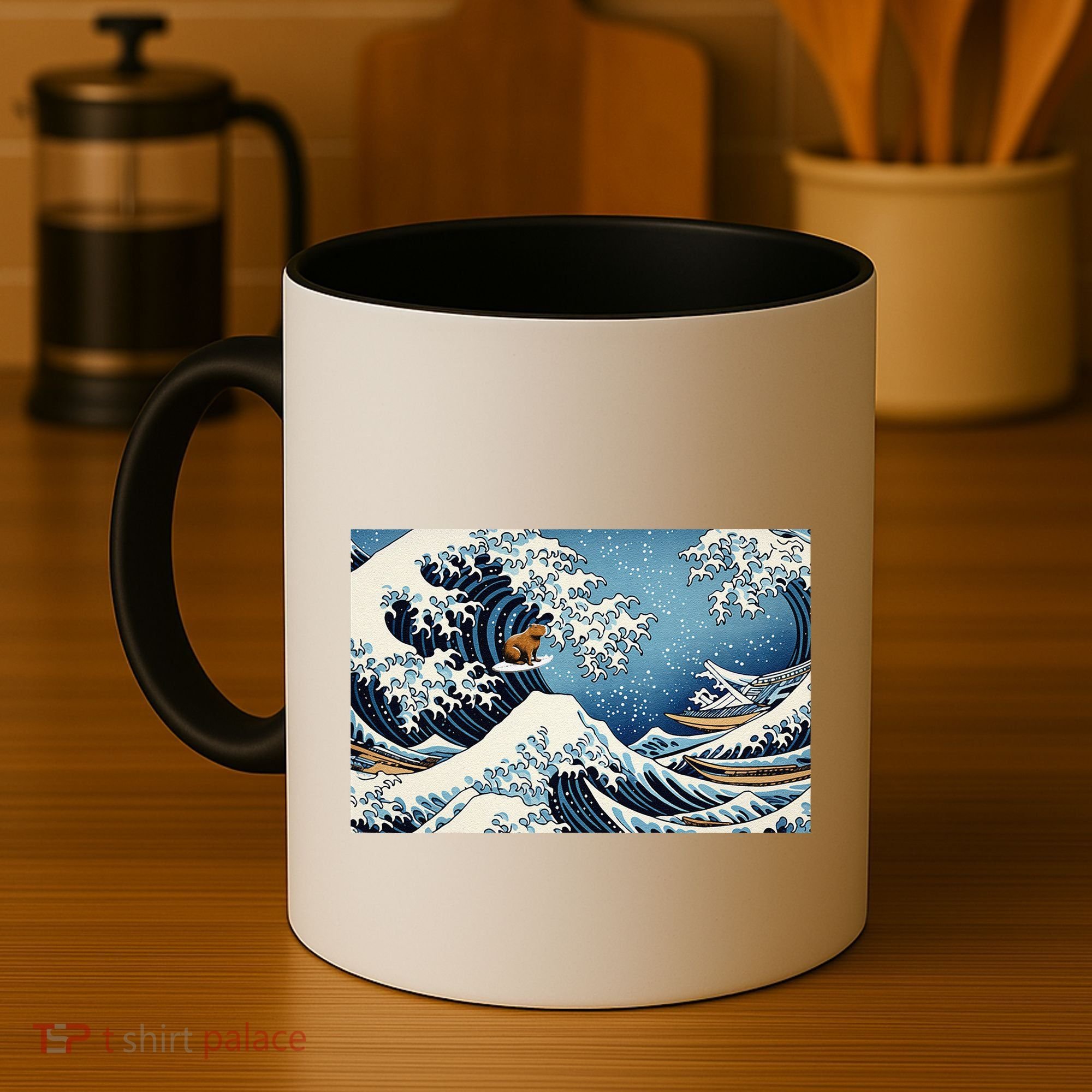 Capybara Great Wave Of Kanagawa Coffee Mug