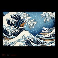 Capybara Great Wave Of Kanagawa Coffee Mug thumb 5