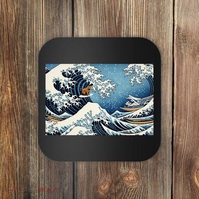 Capybara Great Wave Of Kanagawa Coaster