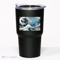 Capybara Great Wave Of Kanagawa Tumbler thumb 0