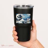 Capybara Great Wave Of Kanagawa Tumbler thumb 2