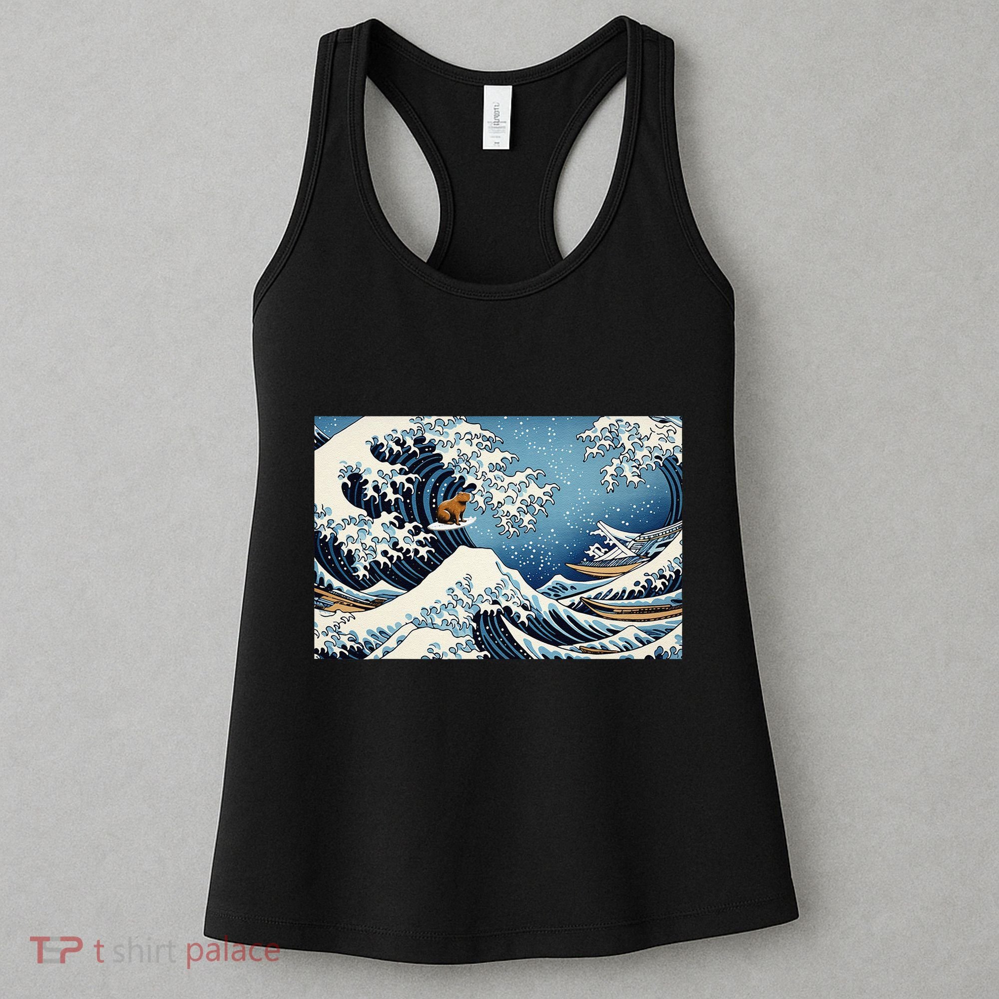 Capybara Great Wave Of Kanagawa Women's Tank Top