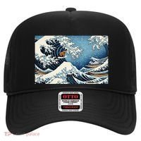 Capybara Great Wave Of Kanagawa Hat thumb 0