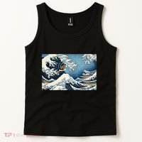 Capybara Great Wave Of Kanagawa Tank Top thumb 2