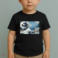 Capybara Great Wave Of Kanagawa Toddler T-Shirt thumb 2