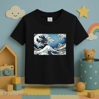 Capybara Great Wave Of Kanagawa Toddler T-Shirt thumb 3