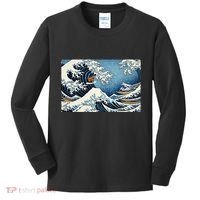 Capybara Great Wave Of Kanagawa Kids Long Sleeve Shirt thumb 0