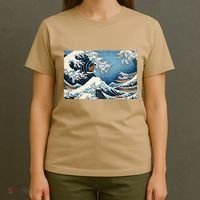 Capybara Great Wave Of Kanagawa T-Shirt thumb 4