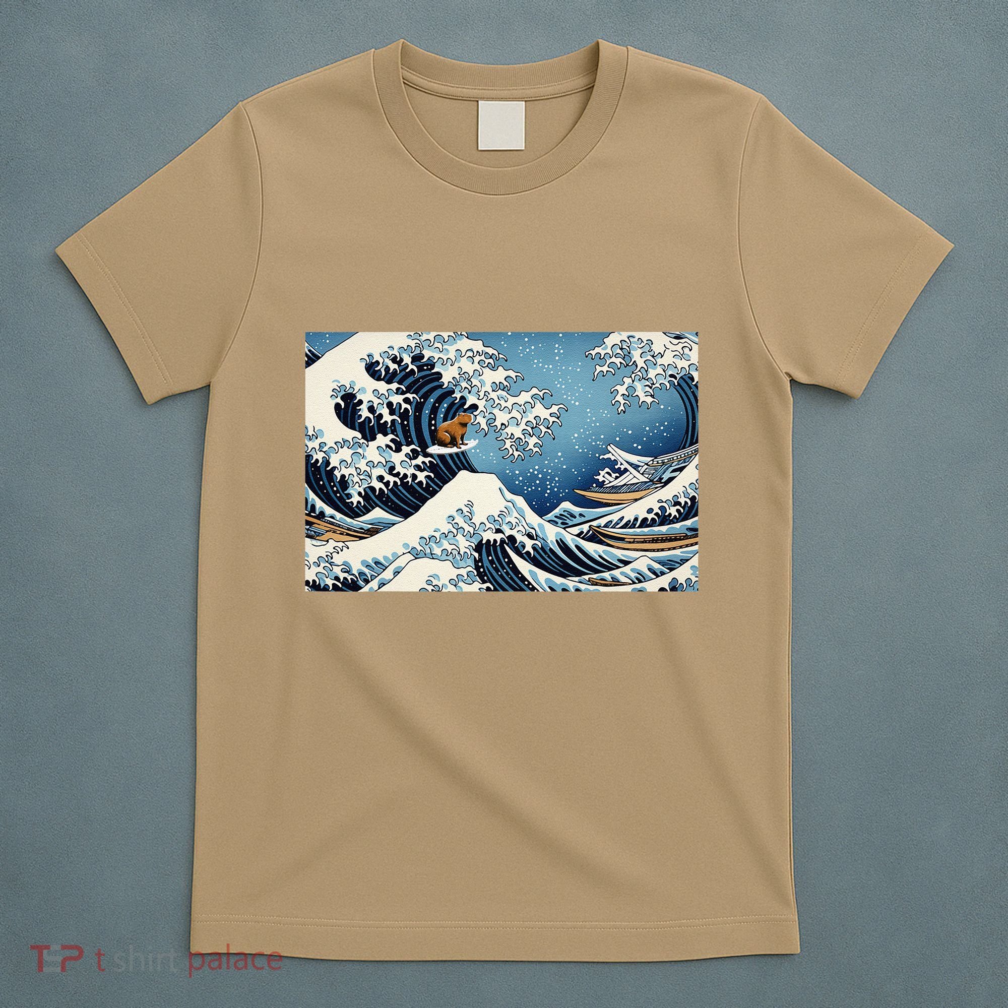 Capybara Great Wave Of Kanagawa T-Shirt
